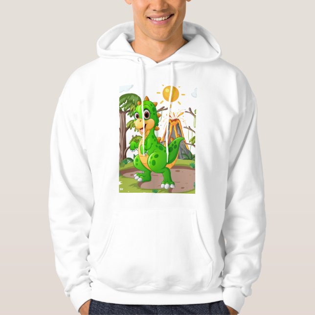 PREHISTORISCHE DINOSAUR WELT HOODIE (Vorderseite)