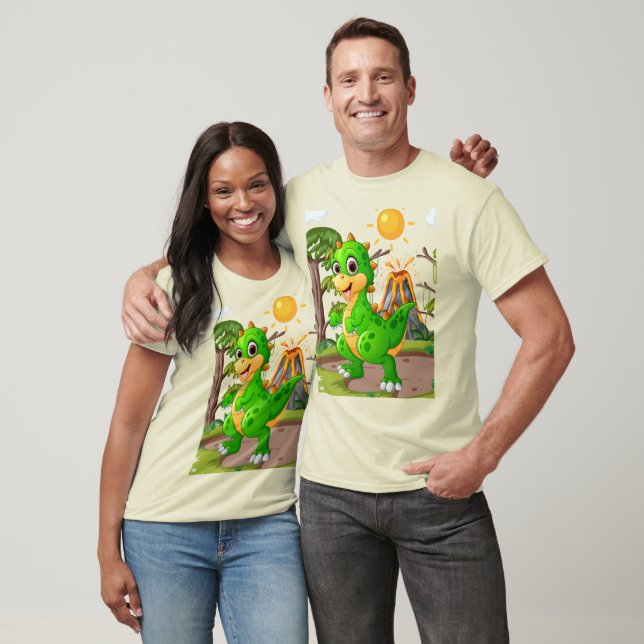 PREHISTORISCHE DINOSAUR WELT T-Shirt (Unisex)