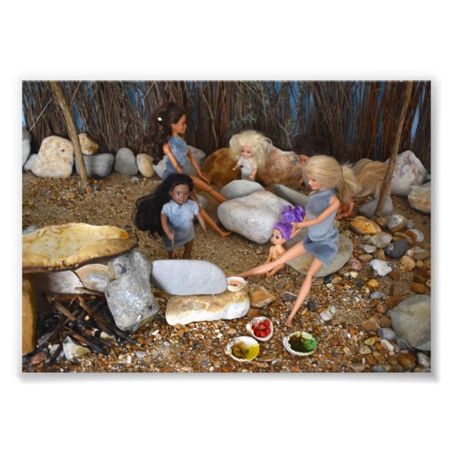 Prehistorische Kunstschule. Fotodruck (Vorne)