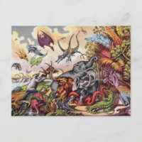 Prehistorischer Spielplatz Postkarte