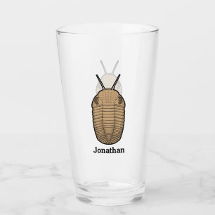 Prehistorisches Trilobit Glas