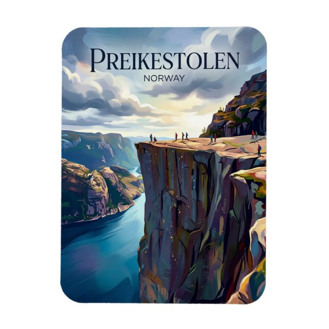Preikestolen Norwegen Magnet (Vertikal)