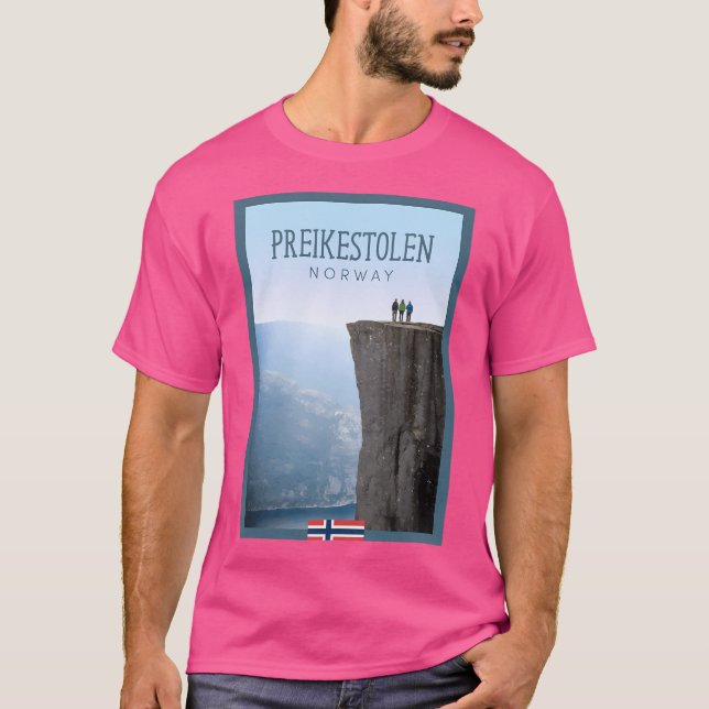 Preikestolen Norwegen T-Shirt (Vorderseite)