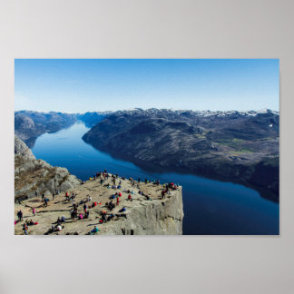 Preikestolen (Pulpit Rock) Norwegen Poster