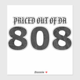 PREIS AUS DA 808 Tibal Black Gray Aufkleber