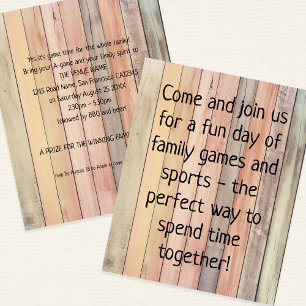 Preis Familienspiele Tag Slogan Kolored Wood