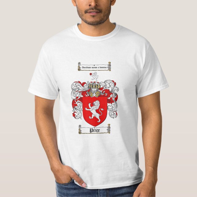 Preis-Familienwappen - Preis-Wappen T-Shirt (Vorderseite)