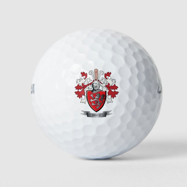 Preis-Familienwappen-Wappen Golfball (Vorderseite)
