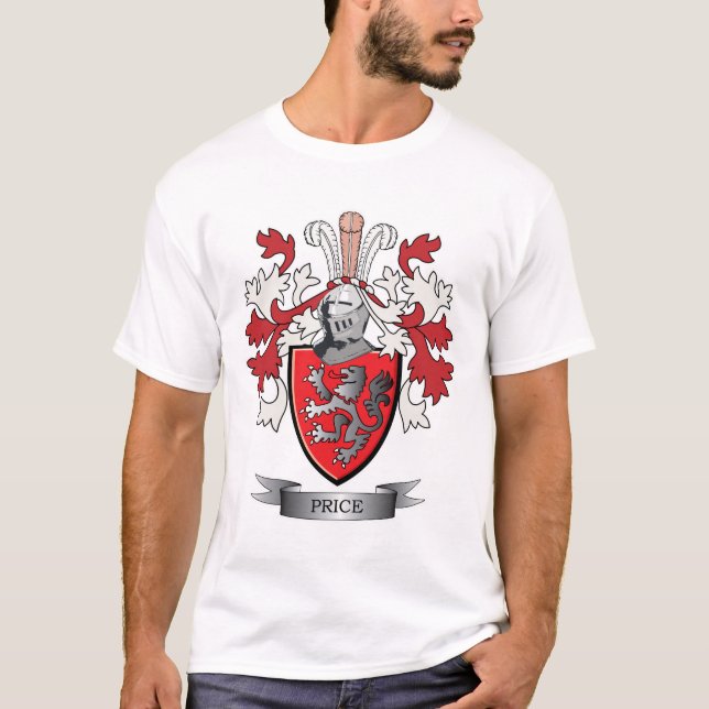 Preis-Familienwappen-Wappen T-Shirt (Vorderseite)