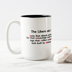 Preis für den besten Libero Abc - Typografie-Salv Zweifarbige Tasse