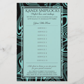 Preis für den Künstler der Nagel-Haarstylist Flyer