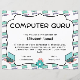 Preis für die Anerkennung von Computerguru-Student