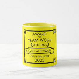 Preis für die Arbeit des Unternehmensteams Tasse