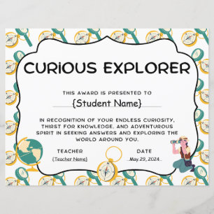 Preis für die Neugierige Explorer-Studienerkennung