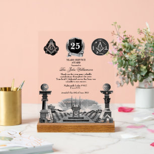 Preis für Freemason Years Services Acrylschild