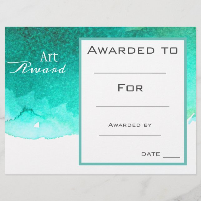 Preis für Kunstmalerei Wasserfarbe (Vorderseite)