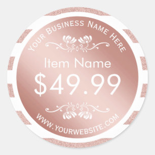 Preis für moderne Rose Runder Aufkleber