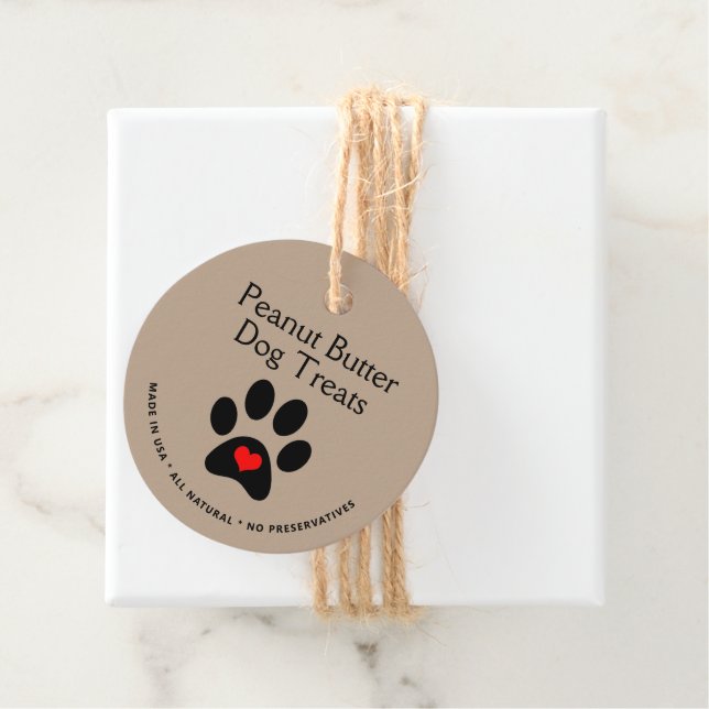 Preis für natürliche Gourmet-Leckerei Geschenkanhänger (Beispiel)