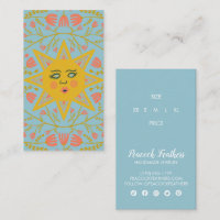 Preis-Größe für Sonne und Blumen CUSTOM Hang-Tag