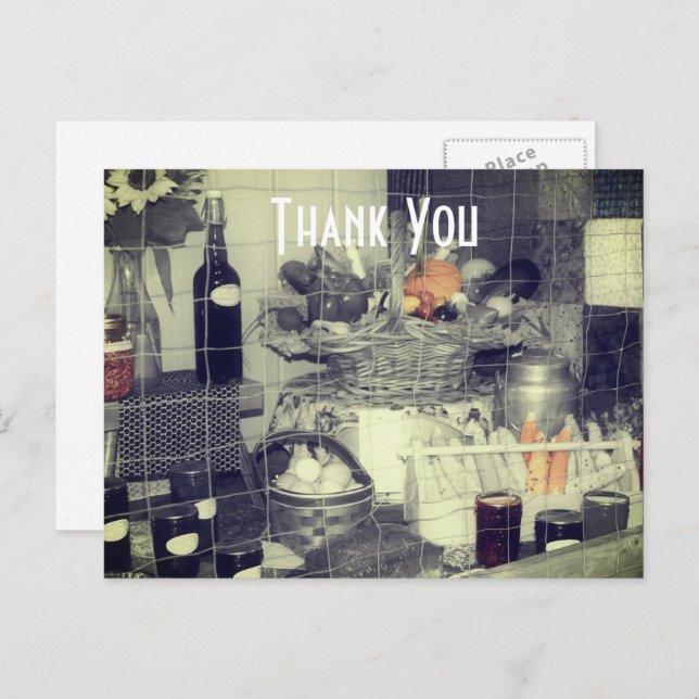 Preis Produce Country Fair Vielen Dank Postkarte (Vorne/Hinten)