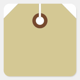 Preis Quadratischer Aufkleber