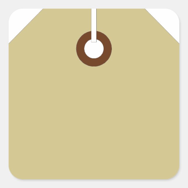 Preis Quadratischer Aufkleber (Vorderseite)