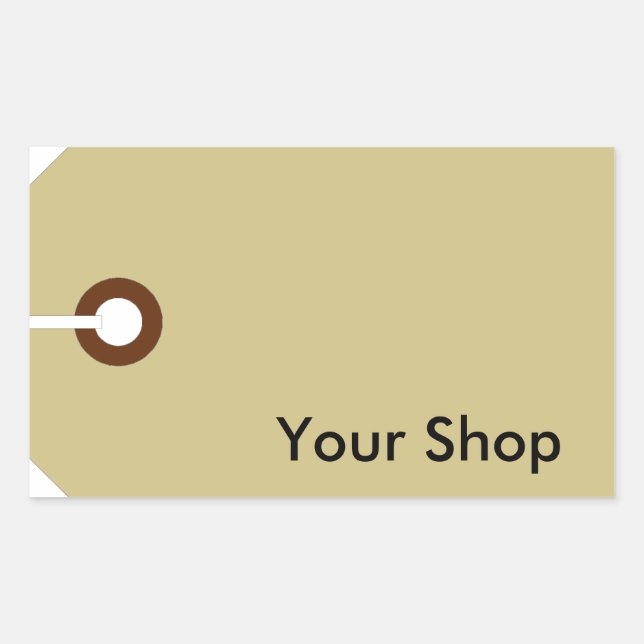 Preis Rechteckiger Aufkleber (Vorderseite)