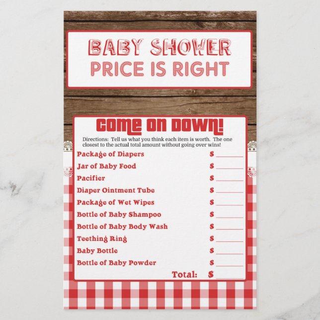 Preis stimmt - Red Baby Q (Vorderseite)