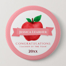 Preis zum Thema "Lehrer des Jahres" Button