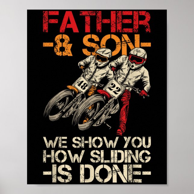 Preisangebot für ein flaches Motorrad Poster (Vorne)