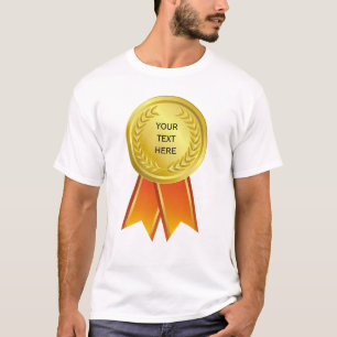 PREISBAND gold I + dein Hintergrund & Text T-Shirt