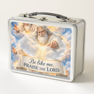 Preise den Herrn himmlische Metall-Lunchbox Metall Brotdose