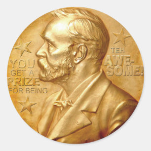 Preise für alle! runder aufkleber