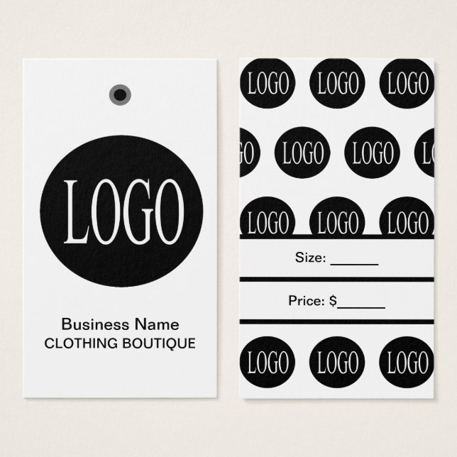 Preise für Schwarz-Weiß-Logos (Vorne & Hinten)