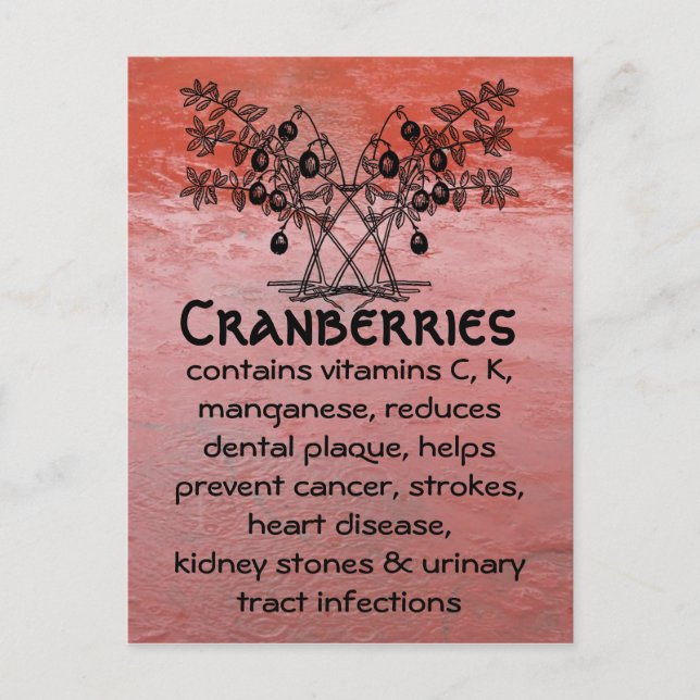 Preiselbeeren Postkarte (Vorderseite)