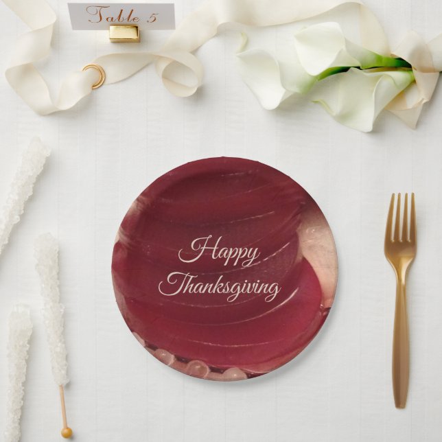 Preiselbeersauce Thanksgiving  Pappteller (Hochzeit)