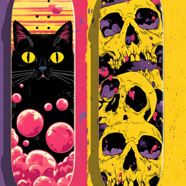 Preisgekrönte Lila Wolken auf der Skateboard (Von Creator hochgeladen)