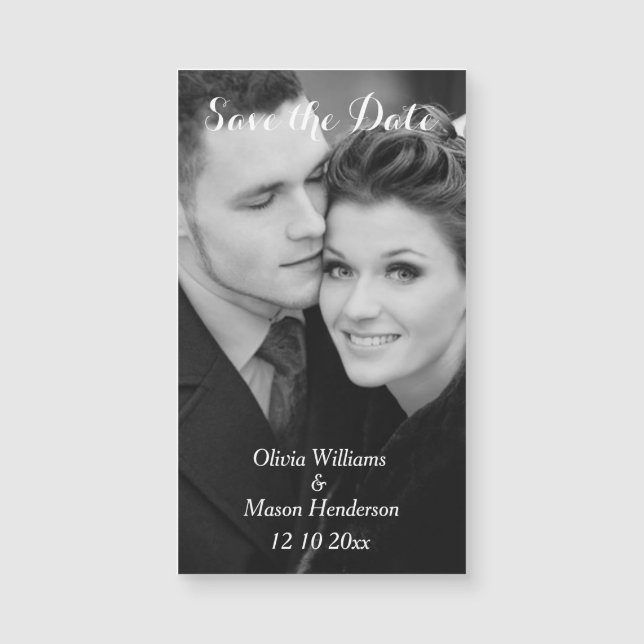 Preisgünstiges Foto Speichern des Datumsfensters Magnetkarte (Vorderseite)