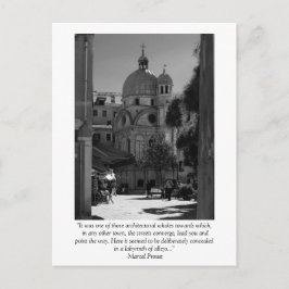 Preiskarte für Venedig Postkarte