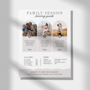 Preisleitfaden für Familienfotografie Flyer