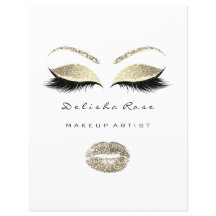 Preisliste Flyer Schwarz-weiß Augen Lippen Gott Lu