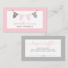 Preisliste für Girl Clothesline Visitenkarte