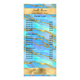 Preisliste für Gold- und Opal-Stone-Dienste Werbekarte