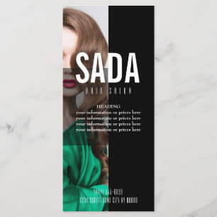 Preisliste für Haarsalon Menükarte