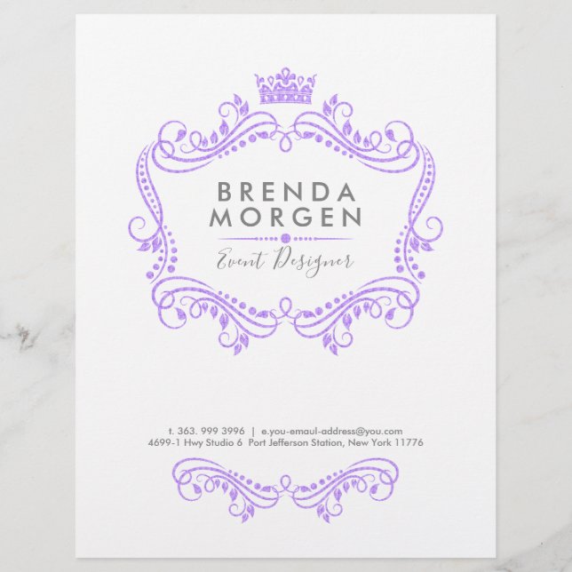 Preisliste für Lila Crown Frame Services Flyer (Hinten)