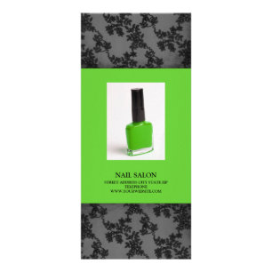 Preisliste für Nail-Salon-Dienste {Limettengrün} Werbekarte
