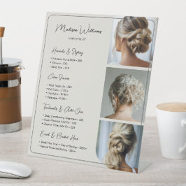 Preisliste für Salon Hair Stylist Services Sockelschild