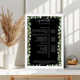 Preisliste Poster Greenery Salon