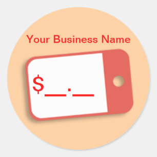 Preismarken für Waren Runder Aufkleber