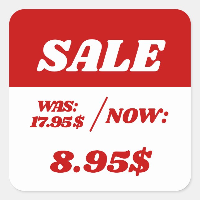 Preisnachweis Quadratischer Aufkleber (Vorderseite)